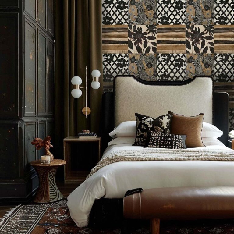 Coffret Patchwork n°2 de papier peint - Toledo Noir