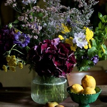 Photo d'un bouquet de fleurs par l'artiste Aude Joli Jour