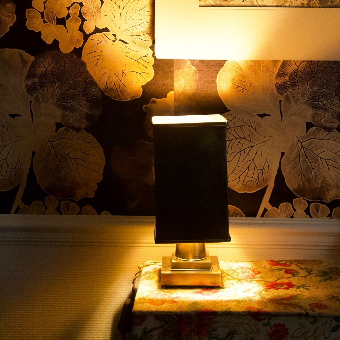 lampe de table en laiton orient express - création sophie casier