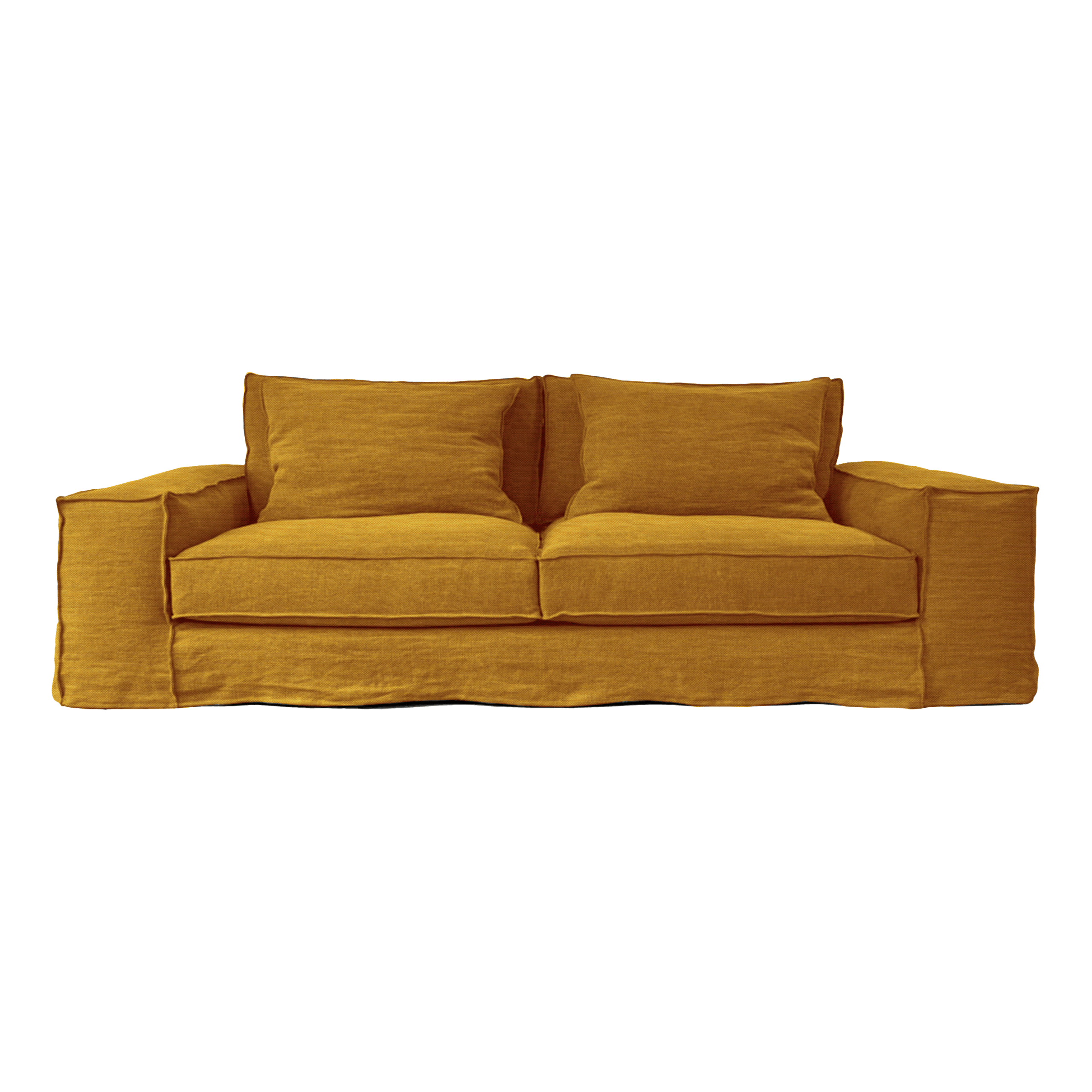 Canapé Portobello ocre doré