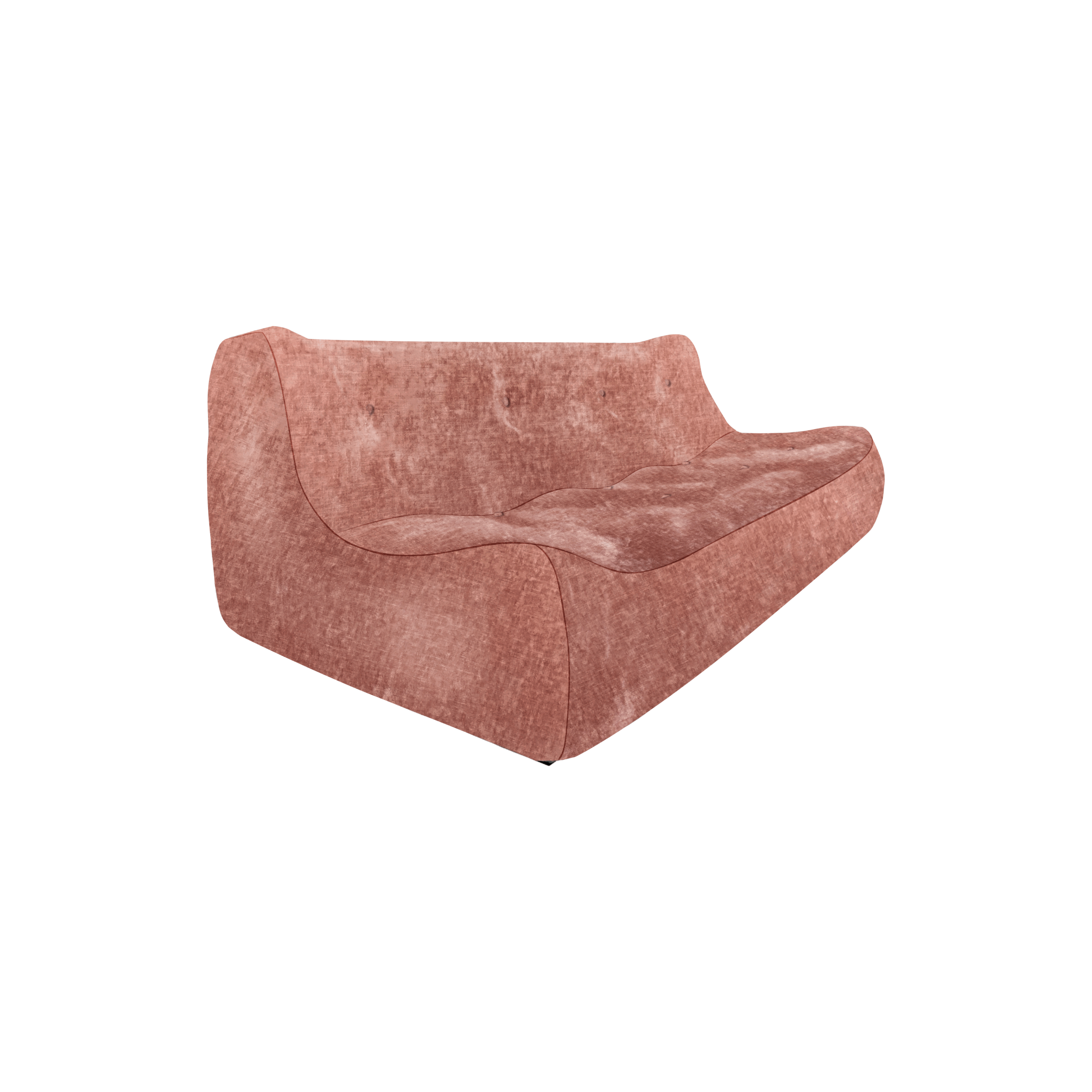 soho 3-seater velvet sofa