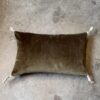 coussin dandy kaki