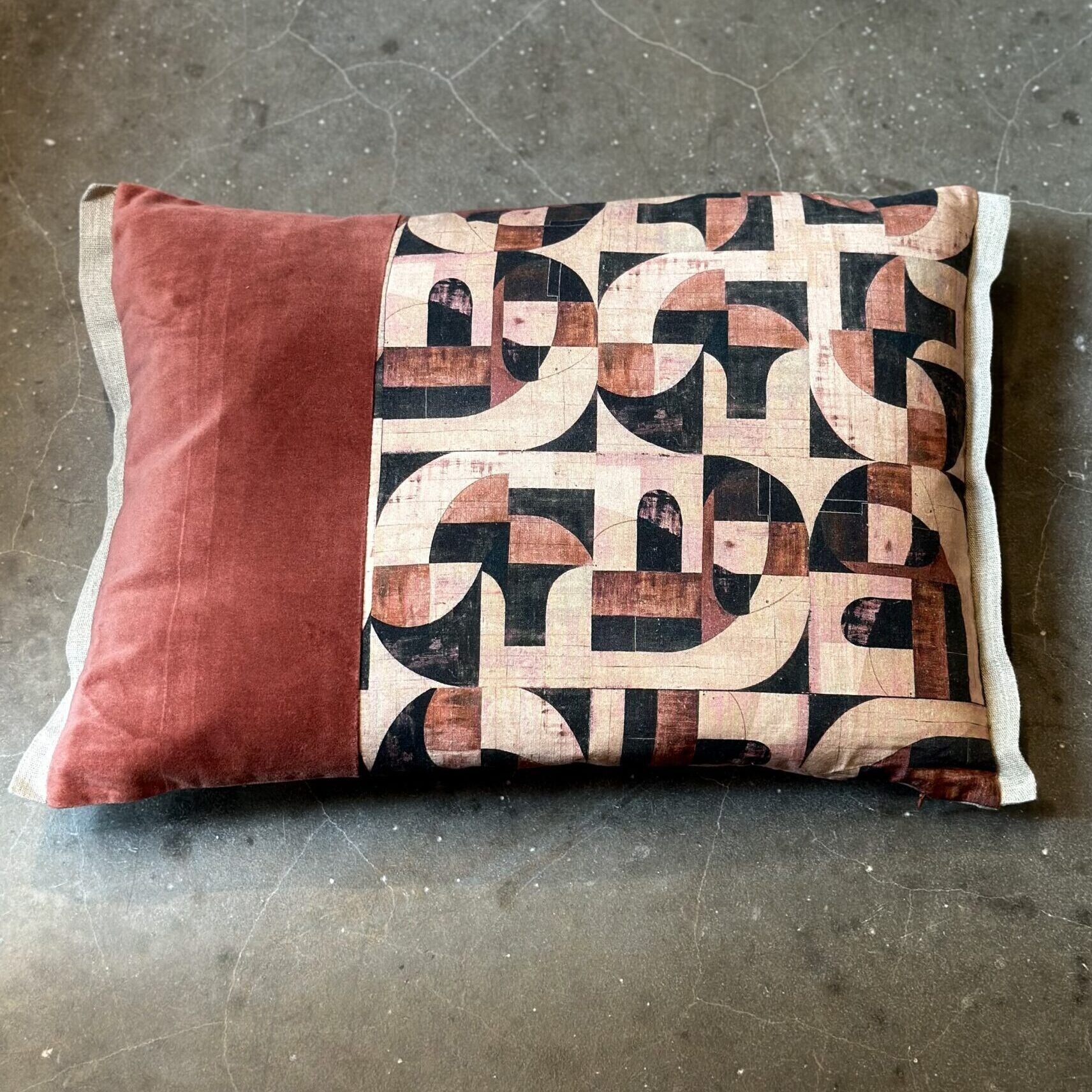 Housse de coussin Dandy Terracotta - moyen rectangle