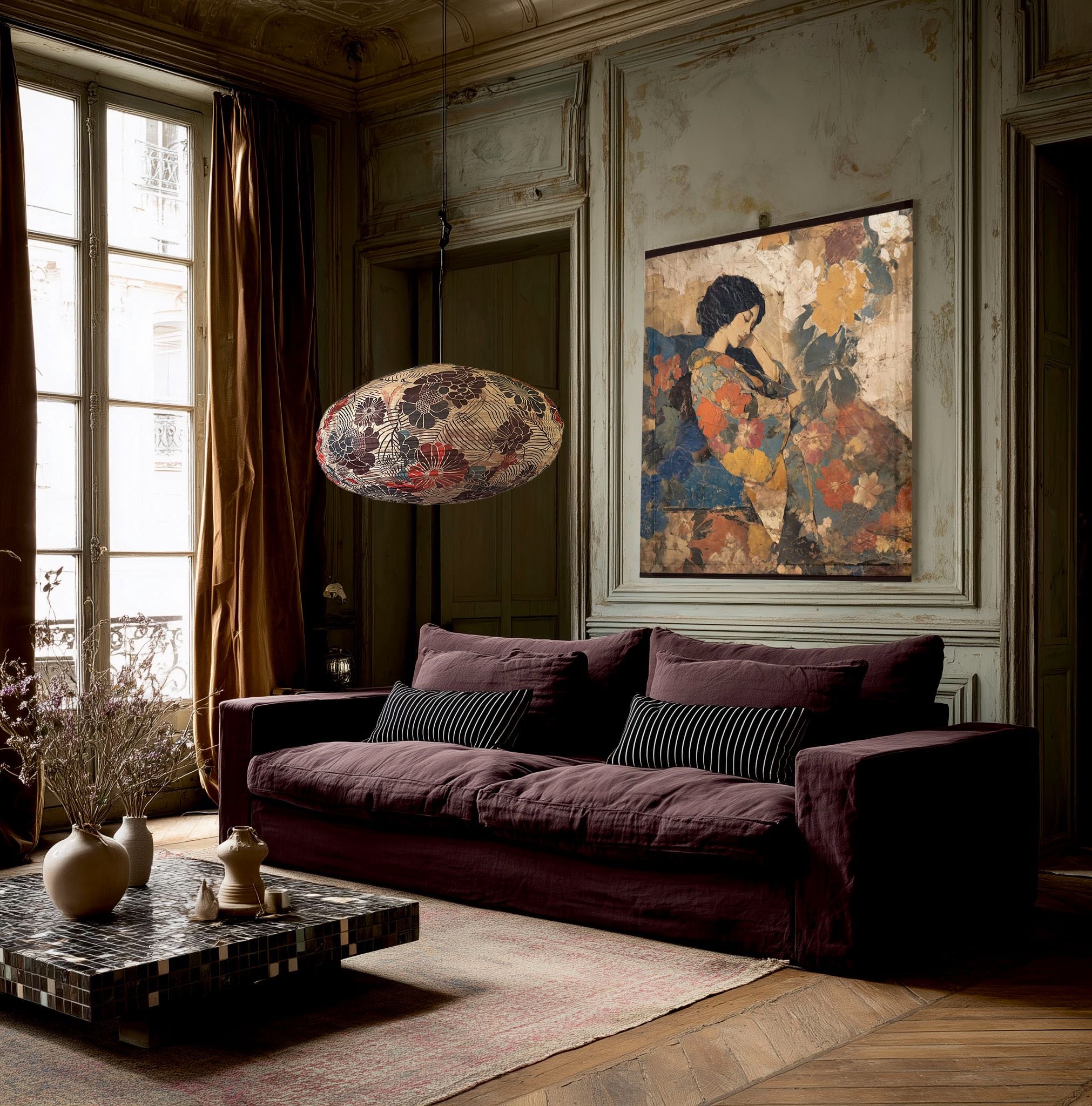 tentures à la toile aérienne de 100 x 100 cm