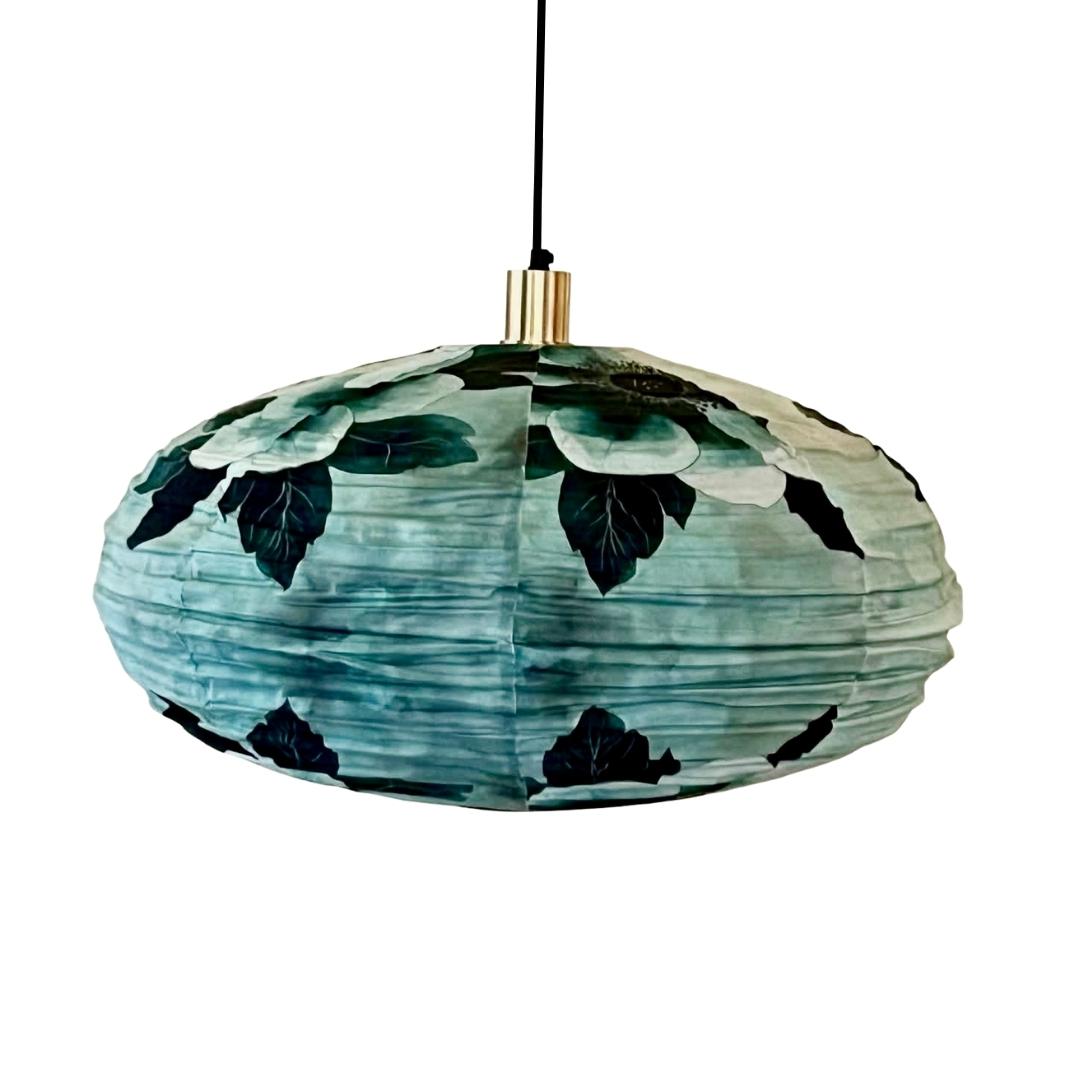 SUSPENSION EN TISSU CELESTE