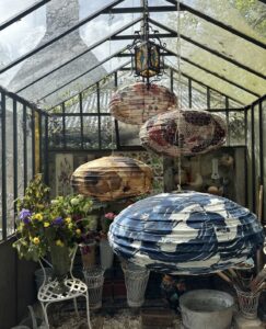 Joli Jour Paris fabric hanging lamps