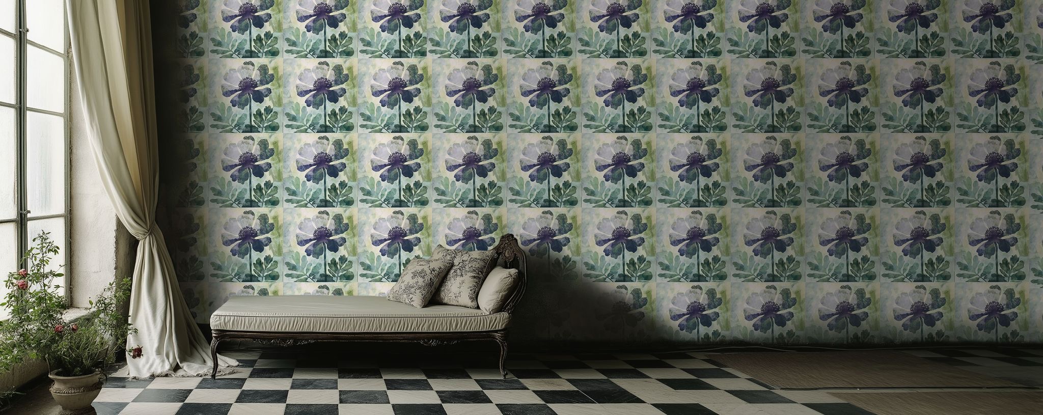 Sheet of wallpaper n°1 - Venice Céleste