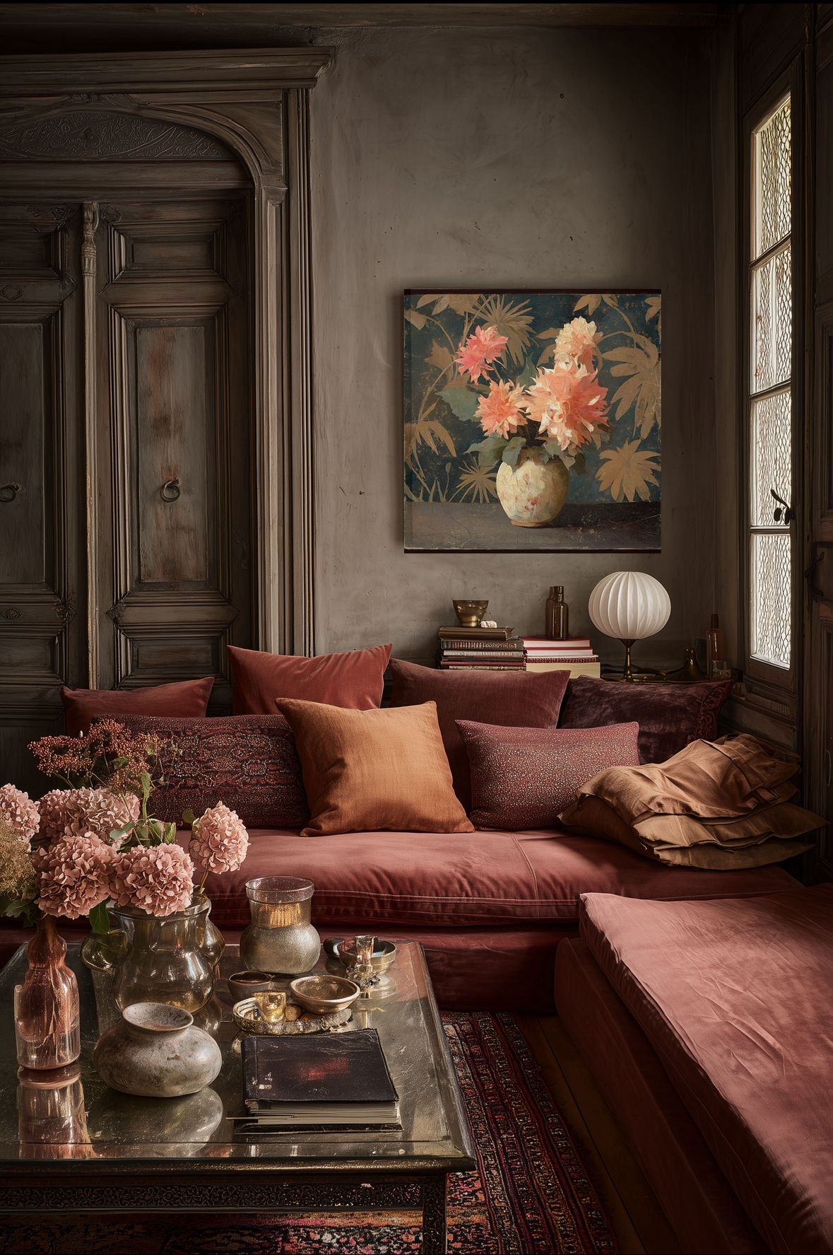 Toile vagabonde n°9 : Les dahlias