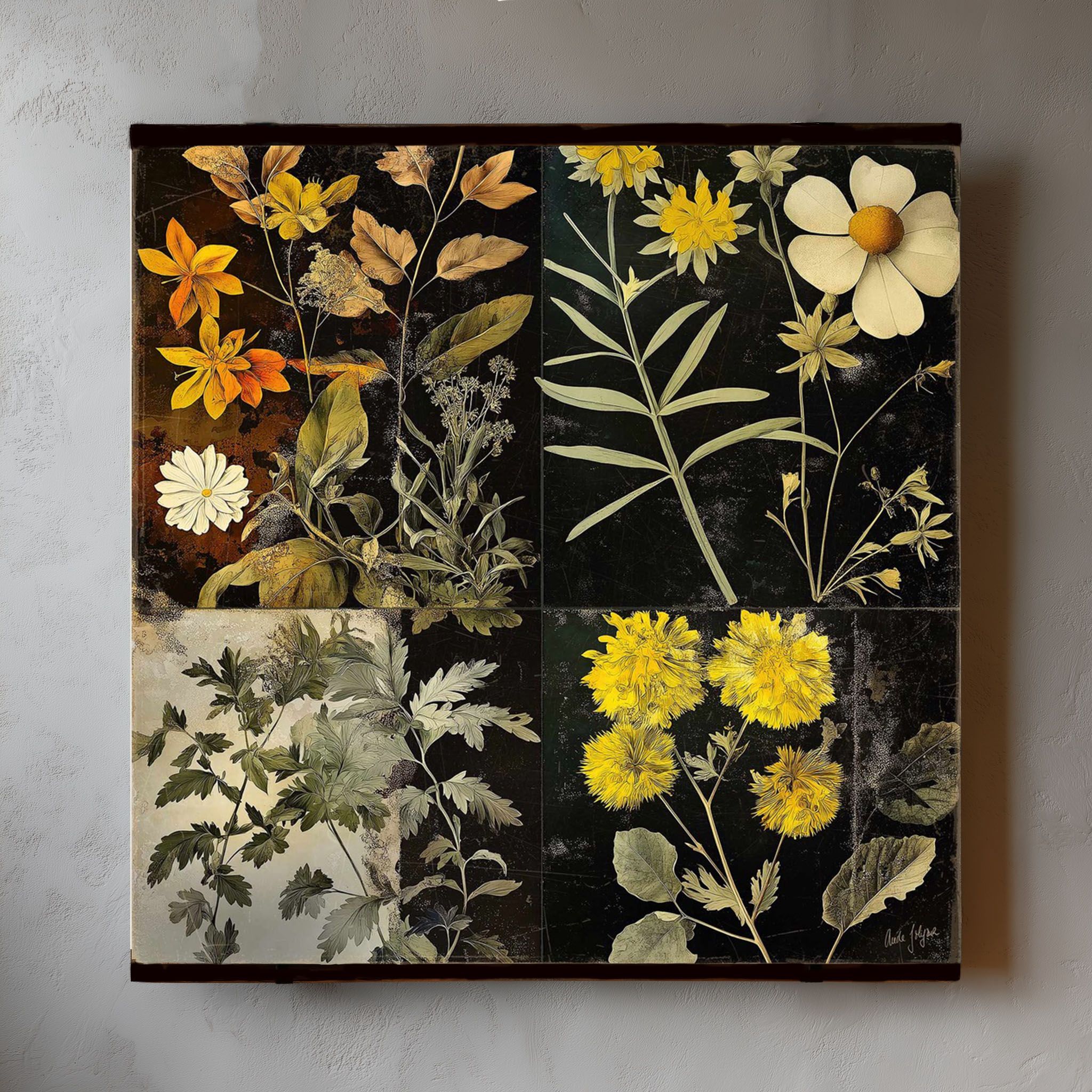 Toile vagabonde n°18 : Les herbiers jaunes