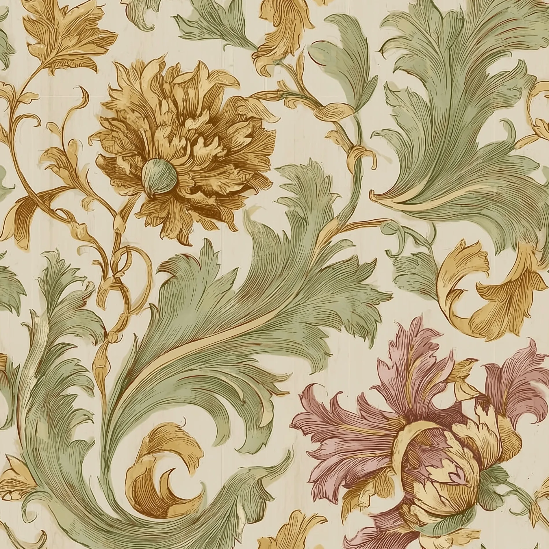 mise en scène des papiers peints collection Nara Minuit