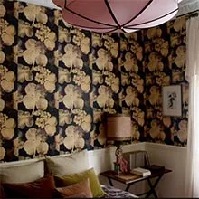 papier peint intissé de 48 x 48 cm, vendu par coffret de 16 feuilles pour couvrir 4 m2 en finition mate ou lessivable