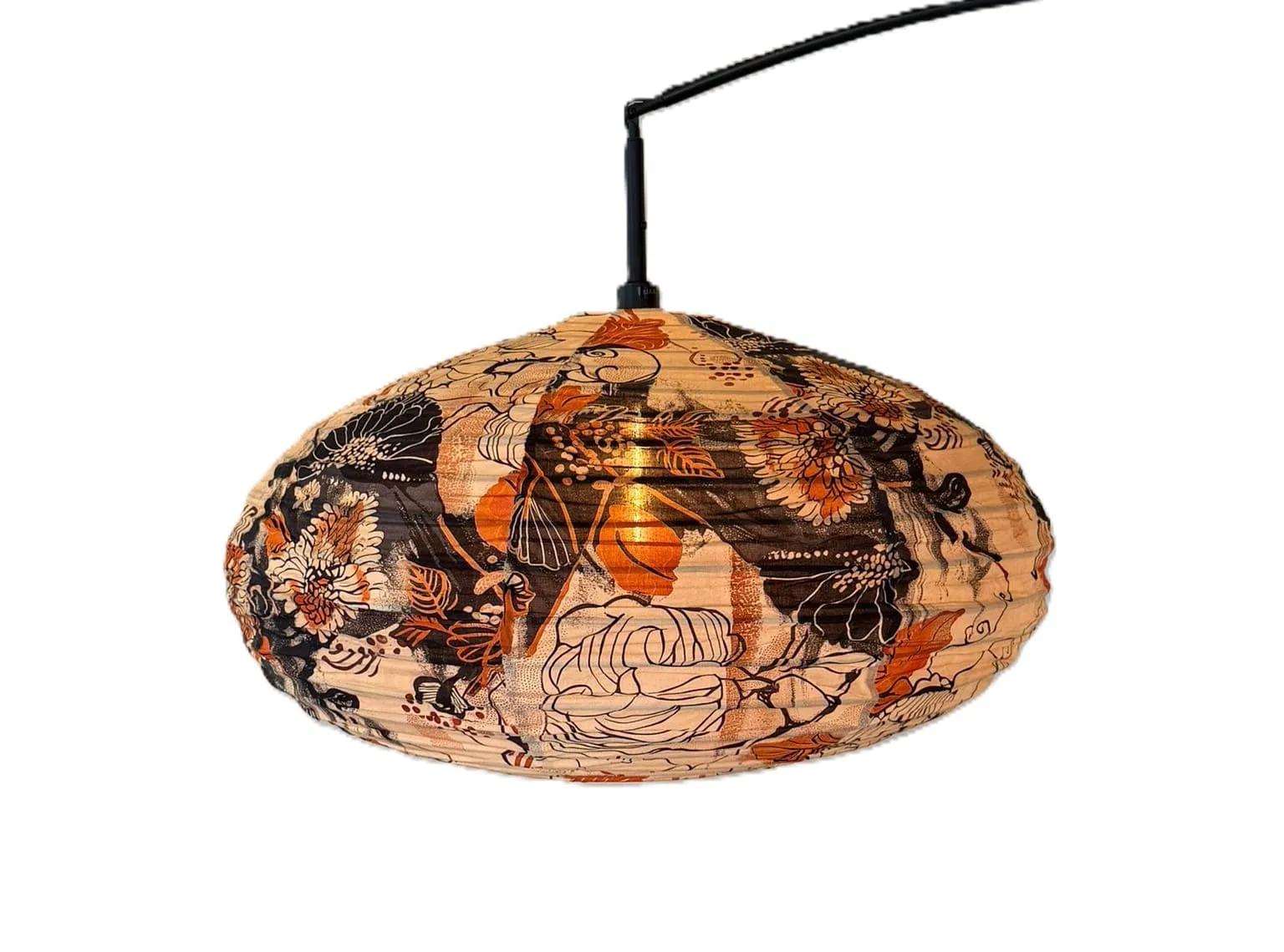 suspension en tissu avec des motifs de fleurs